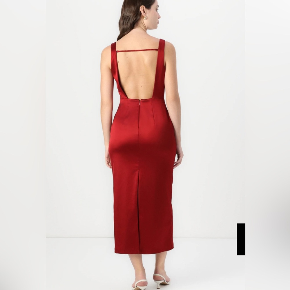 Abercrombie backless sculpt midi dress